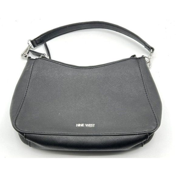 Nine West Handbags - Nine West Black Purse Shoulder Double Zipper Organizer Bag